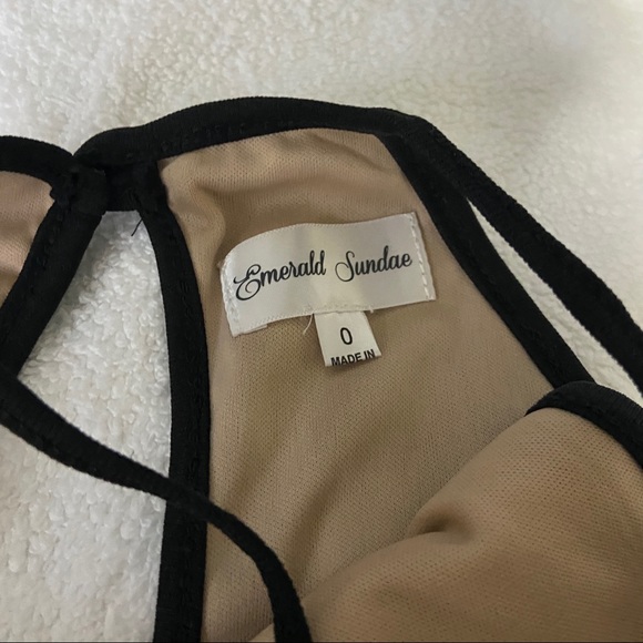 Macy’s Emerald Sundae Floral Flowy Skater Lace Dress - Picture 6 of 6